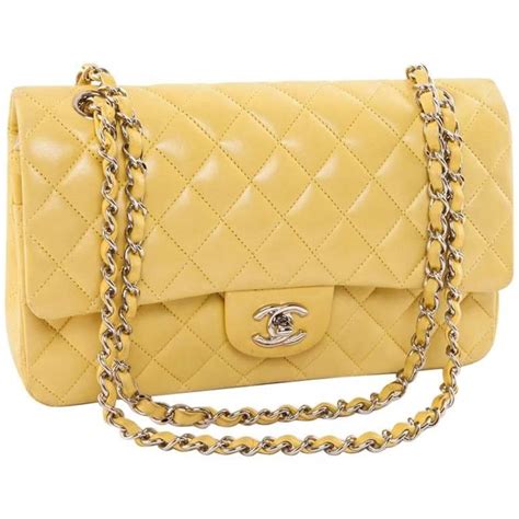 pale yellow chanel bag|Chanel yellow bag price.